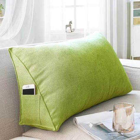 Triangular Sofa Cushion Cushion Pillow Large Back Living Room Rectangular Bedside Bed Lumbar Pillow Lumbar Cushion Bay Window - AliExpress 15 Cushion For Bed, Pillow Headboard, Wedge Pillow, Reading Pillow, Long Pillow, Cushion Pillow, Sofa Cushion, Suede Fabric, Backrest Pillow