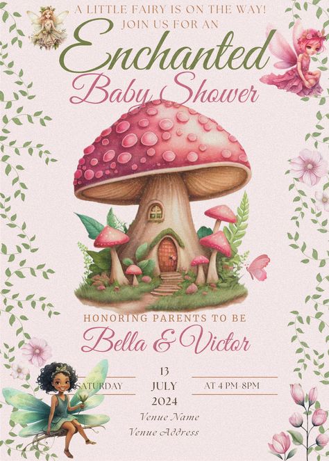 Step into a magical world with our Fairy Enchanted Baby Shower Invitations! 🧚‍♀️✨ Delight your guests with whimsical designs that transport them to an enchanted forest filled with fluttering fairies and twinkling lights. Perfect for celebrating your little one's arrival in style! 🌿🌸 Explore our collection now and add a touch of enchantment to your special day. #FairyBabyShower #EnchantedTheme #BabyShowerInvitations #MagicalCelebration #EtsyShop Enchanted Forest Baby Shower Invitations, Enchanted Forest Theme Baby Shower, Fairy Themed Baby Shower Ideas, Enchanted Forest Theme Baby Shower Ideas, Fairy Garden Baby Shower Ideas, Fairy Baby Shower Ideas, Enchanted Forest Baby Shower Theme, Fairy Elements, Raffle Flyer