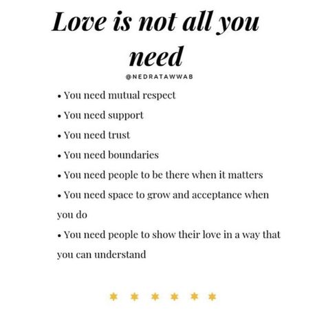 Love isn’t all you need Love Isnt Enough, Enough Quotes, Enough Is Enough Quotes, Love Is Not Enough, Love Is Not, Mutual Respect, Relationships Love, Need Love, Healthy Relationships