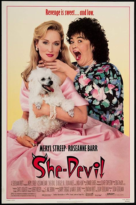 She Devil, Howard Shore, Roseanne Barr, Reality Shows, Chick Flicks, Motion Pictures, 80s Movies, Comedy Films, Meryl Streep