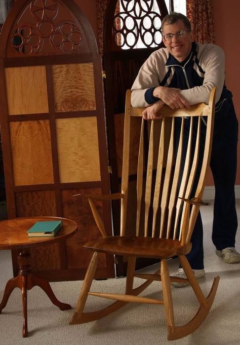 You CAN build a rocking chair - FineWoodworking Rocking Chair Woodworking Plans, Diy Rocking Chair, Rocking Chair Plans, Chair Woodworking Plans, Wood Chair Design, Wooden Rocking Chairs, Wood Rocking Chair, Woodworking Bed, New Tools