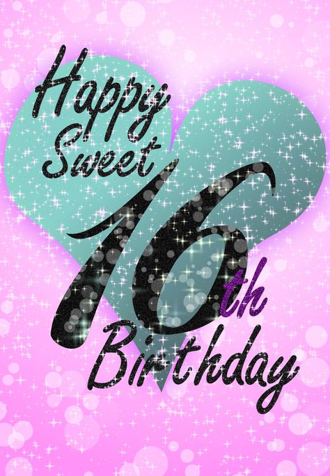 Sweet 16 - Free Printable Birthday Card | Greetings Island 16th Birthday Quotes, Happy Birthday Sweet 16, 16th Birthday Wishes, Birthday Message For Daughter, Happy Sweet 16, Sweet 16th Birthday, Free Printable Birthday Cards, 16th Birthday Card, Birthday Girl Quotes