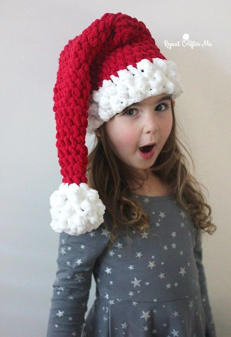 Crochet santa hat free pattern