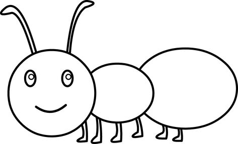 Cute ant coloring page free clip art Ant Clipart Black And White, Ants Coloring Pages, Ant Coloring Page, Ant Clipart, Ant Pattern, Ant Crafts, Insect Coloring Pages, Insects Theme, Shingle Colors