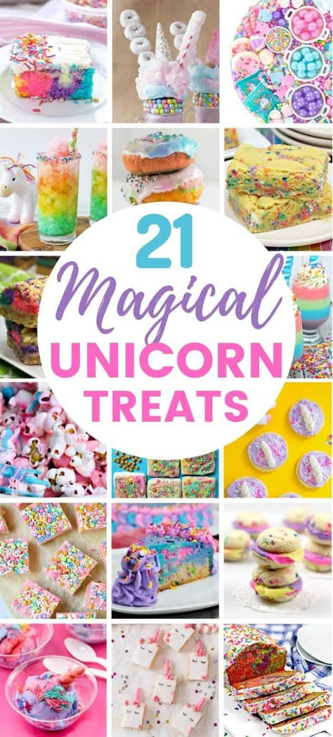 Unicorn Food Ideas, Unicorn Recipes, Cookies Unicorn, Unicorn Milkshake, Unicorn Party Food, Unicorn Treats, Unicorn Desserts, Cheesecake Oreo, Unicorn Themed Birthday Party