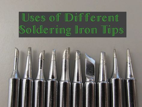 Uses of Different Soldering Iron Tips : 7 Steps (with Pictures) - Instructables Silver Soldering Tutorial, How To Solder, Soft Solder Jewelry Tutorial, Soldering Iron Crafts, Soldering Tutorial, Soldering Projects, Soldering Techniques, Soft Soldering, Dremel Crafts