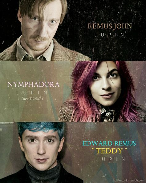 “Remus, Dora & Teddy | The LUPIN Family” Snape Y Lily, The Mirror Of Erised, Tonks Harry Potter, Horned Serpent, Lupin Harry Potter, Natalia Tena, Mirror Of Erised, Teddy Lupin, Buku Harry Potter