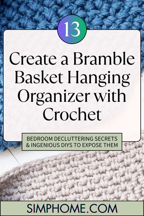 On the other hand, using the Billow yarn results in a sturdier basket with a unique texture. However, it’s essential to consider personal preferences and adapt the materials accordingly. Bramble Basket, Bedroom Decluttering, Decluttering Hacks, Magic Number, Closet Accessories, Hanging Organizer, Beautiful Dream, Bramble, Accessory Organization