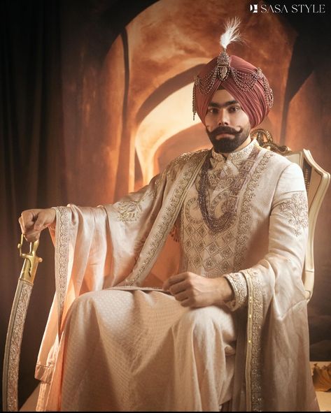 Sherwani+Angrakha+Pajami+Palla ₹149999.00 Embraces his sensuality in Our Champange pink ensemble, Dive into the exquisite realm of craftsmanship on rich fabrics. Where heritage embroideries are beautifully handcrafted to tell the stories. Unveiling the perfect complementary ensembles for Bride & Groom. Engage yourself in the beauty of Our creations. Visit SASA STYLE & Book YOUR Outfits... Call or WhatsApp In Chandigarh +918000086299 In Barnala +918000082699 Sherwani set - @sasastyle__ ... Grey Sherwani, Manpreet Toor, Jatin Malik, Blouse Yoke, Dhoti Pants, Haldi Ceremony, Royal Look, Indian Man, Color Sand