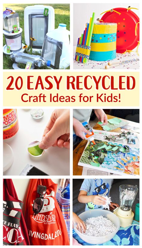 Recycled Crafts For Kids, Recycled Crafts Kids Projects, Easy Recycled Crafts, Upcycle Kids, Chalkboard Projects, Recycling For Kids, Diy Recycled Projects, Recycled Crafts Kids, Recycled Art Projects