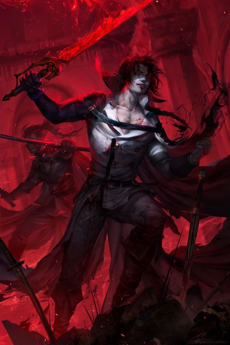 Crowley Eusford, Rpg Wallpaper, Art Vampire, Heroic Fantasy, Vampire Art, Rob Zombie, 다크 판타지, Dark Elf, Fantasy Male