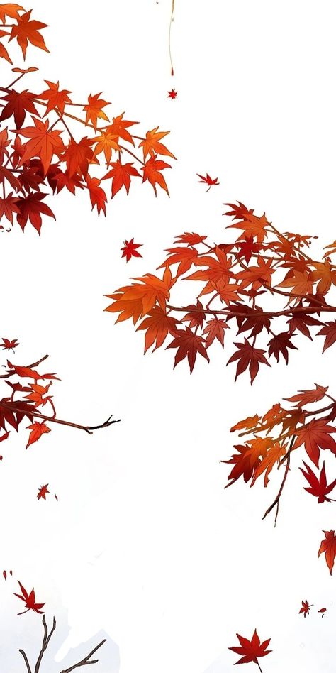 Roxana Maple Leaf Wallpaper, Maple Leaves Wallpaper, Maple Leaf Drawing, Japanese Maple Bonsai, Japan Autumn, Deer Wallpaper, Scrapbook Pictures, Asian Painting, Nature Stickers