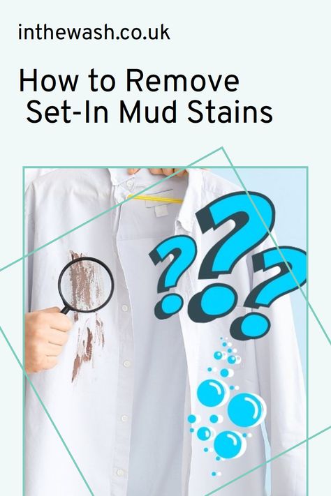 Discover how to remove set-in mud stains from clothes with our complete step-by-step guide with useful tips and the best detergents to use. Bleaching Clothes, Fabric Stain Remover, Powder Detergent, Vinegar Uses, Laundry Tips, Wash Clothes, Clean Washing Machine, Fabric Stains, Washing Basket