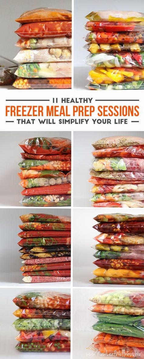 People think that healthy eating is expensive and time-consuming, but it doesn’t have to be that way. These 11 healthy freezer meal prep sessions will show you how to prepare all of your dinners for the week in an hour TOTAL. The grocery lists and recipes are included for free too, so the process couldn’t be easier. Healthy Freezer Meal Prep, Crock Pot Freezer Meals, Make Ahead Freezer Meals, Crock Pot Freezer, Healthy Freezer Meals, Freezer Meal Prep, Freezer Meal, Freezer Cooking, Make Ahead Meals