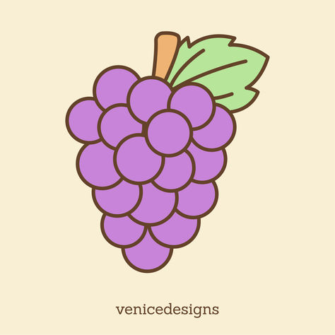 Grapes Design Clipart Cute Grape Drawing, Grapes Drawing, Grape Drawing Simple, Grapes Illustration, Grape Design Art, Grapes Clipart, Grape Vector, Bunch Of Grapes Drawing, Grapes Clipart Black And White