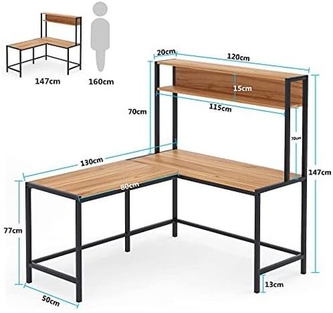 Office Corner Desk, Gaming Desk With Storage, Computer Desk Home Office, Office Corner, Wood Working Projects, Corner Desk Office, Home Studio Setup, Desk Home Office, Desk With Storage