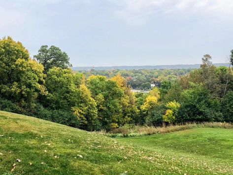 Views from Herman the German in New Ulm Minnesota. Plus, more places to visit like Schell's Brewery, Turner Hall, and more! New Ulm Minnesota, Outdoor Eating, Keep It Real, Blue Backpack, Sausages, Cool Bars, Green Space, The Culture, Great View