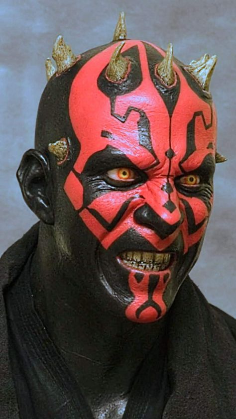 Darth Maul Makeup, Simon Tattoo, Horror Makeup, Stars Wars, Darth Maul, Star Wars Wallpaper, Star Wars Fan Art, Star Wars Images, The Best Films