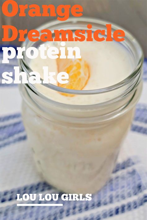 Creative Protein Shakes, Orange Julius Protein Smoothie, Creamsicle Protein Shake, Kid Friendly Protein Shakes, Orange Protein Shake, Vanilla Smoothie Recipes Protein Shakes, Orange Juice Protein Shake, Orange Dreamsicle Protein Shake, Body By Vi Shake Recipes