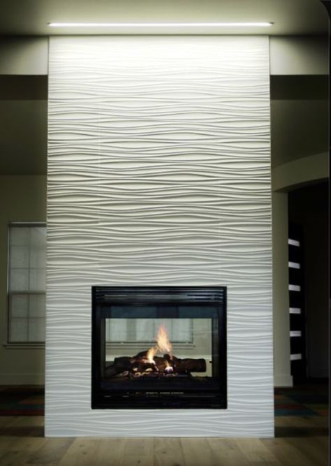 Tiled Fireplace Wall, Fireplace Modern Design, Contemporary Fireplace Designs, Fireplace Feature Wall, Tv Fal, Fireplace Redo, Fireplace Tile Surround, Fireplace Tv Wall, Best Modern House Design