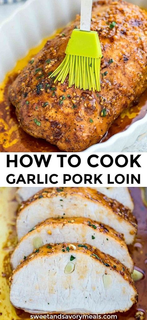 Pork Loin recipe is very easy to prepare and results in a juicy, tender and very flavorful meal. #pork #porkrecipes #porkloin #easyrecipe #sweetandsavorymeals Pork Loin Recipes Oven, Pork Loin Recipe, Pork Loin Roast Recipes, Pork Roast Recipes, Pork Loin Recipes, Savory Meals, Decorações Com Comidas, Pork Dinner, How To Cook Pork