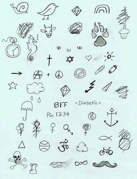 Here are some drawings to help you decide on a stick and poke tattoo. Line drawings and simple outlines are easiest for those starting out. Do It Yourself Tattoo, Stick And Poke Tattoo Ideas, Poke Tattoo Ideas, Stick And Poke Ideas, Tattoos About Mom, Stick And Pokes, Tattoos With Deep Meaning, Tattoos Cross, Small Wave Tattoo