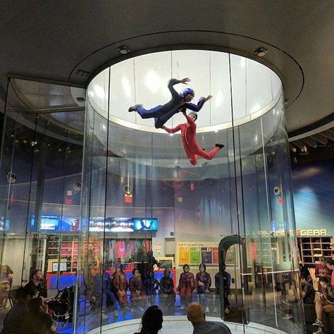 This Epic Wind Tunnel In Cincinnati Is Perfect For An Adventurous Day Trip Ifly Indoor Skydiving, First Time Flyer, Kuala Lampur, Day Date Ideas, Indoor Skydiving, Wind Tunnel, Home Library Design, Winterthur, Science Museum