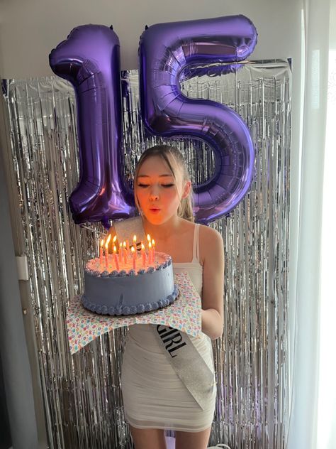 15 Aesthetic Number, 15th Birthday Picture Ideas, Birthday Outfit 15th Birthday, 15 Birthday Aesthetic, 15th Birthday Outfit Ideas, 15th Birthday Aesthetic, 15 Birthday Ideas, Euphoria Birthday, Fifteen Birthday