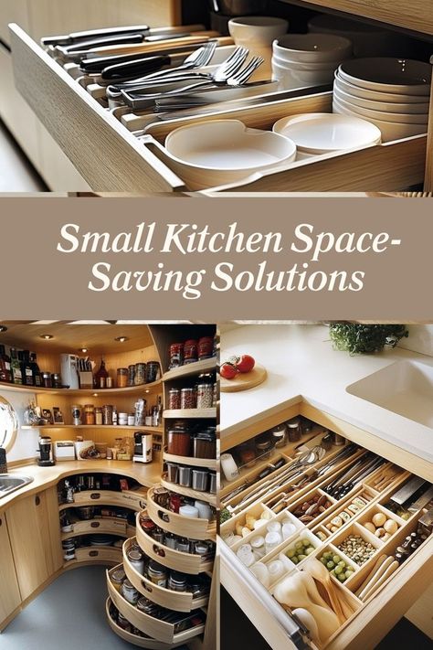 Discover clever space-saving solutions for small kitchens, from smart storage to multifunctional furniture. #SmallKitchen #SpaceSaving Clever Kitchen Storage Space Saving, Small Kitchen Space Saving Ideas, Kitchen Space Saving Ideas, Space Saving Ideas, Clever Kitchen Storage, Kitchen Storage Space, Multifunctional Furniture Small Spaces, Space Saving Kitchen, Savings Strategy