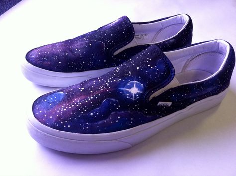 Hand painted galaxy shoes vans cosmic space kara breakall Painted Galaxy, Galaxy Shoes, Cosmic Space, Shoes Vans, All About Shoes, Boy Shoes, Vans Shoes, Slip On Sneaker, Shopping Outfit