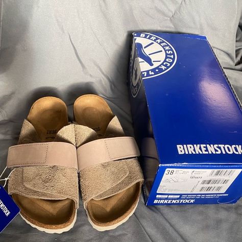 Birkenstock: Kyoto, Taupe, 38, US 7W Kyoto Birkenstock, Birkenstock Kyoto, Birkenstock Shoes, Kyoto, Birkenstock, Brand New, Outfit Inspo, Plus Fashion, Fashion Trends