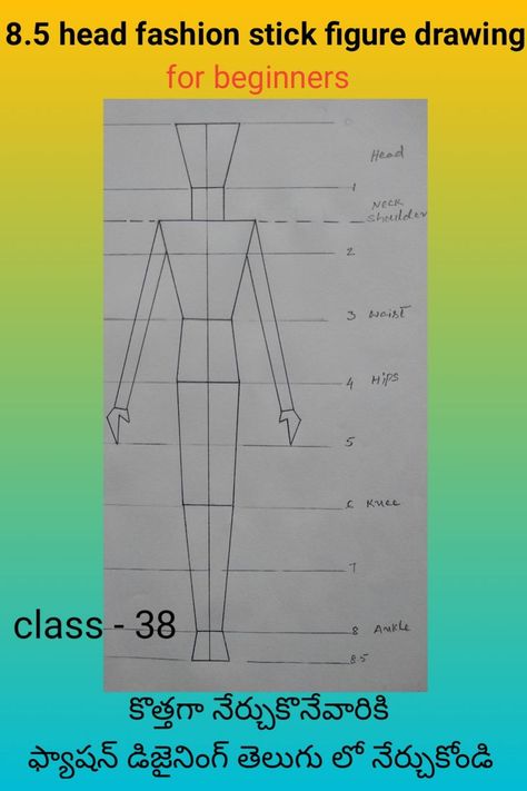 In this video I have shown you how to draw 8.5 head fashion stick figure drawing step by step easily 8 Head Figure Drawing, Figure Fashion, 5th Class, Drawing Step By Step, Stick Figure Drawing, Drawing Fashion, Drawing Step, Fashion Designing, Stick Figure