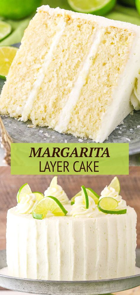 Margarita Cake Recipe, Margarita Cake, Flavored Margaritas, Easy Margarita, Vanilla Cake Recipe, Summer Cakes, Dessert Bar, Köstliche Desserts, Easy Cake Recipes