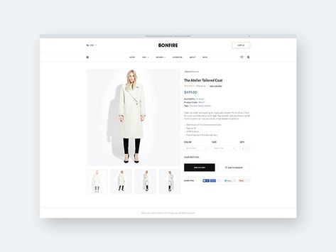 Bonfire is a minimal but clean product page template for ecommerce websites. Free PSD designed and released by Design Lazy. Ecommerce Product Page, Webpage Template, Ecommerce Website Template, Free Psd Design, Ecommerce Web Design, Digital Web, Ecommerce Web, Free Website Templates, Web Elements