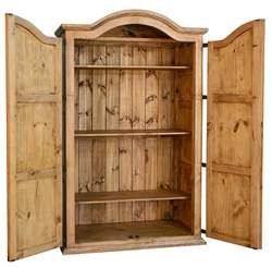 Hacienda Rustic Wardrobe Armoire Rustic Wardrobe, Closet Armoire, Solid Wood Wardrobes, Pine Wardrobe, Wood Armoire, Rustic Hardware, Rustic Cabinets, Bedroom Armoire, Solid Wood Shelves