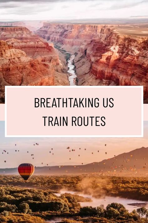 Travel by rail and soak in breathtaking views on these panoramic U.S. train rides. Napa Valley Wine Train, Grand Canyon Railway, Scenic Train Rides, Caribbean Destinations, Train Route, Scenic Railroads, Tropical Destinations, Beaches In The World, Scenic Routes