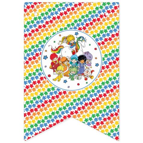 Rainbow Brite Birthday, Rainbow Bunting, Personalised Bunting, Birthday Star, Rainbow Logo, Birthday Bunting, Rainbow Birthday Party, Rainbow Bright, Retro Kids