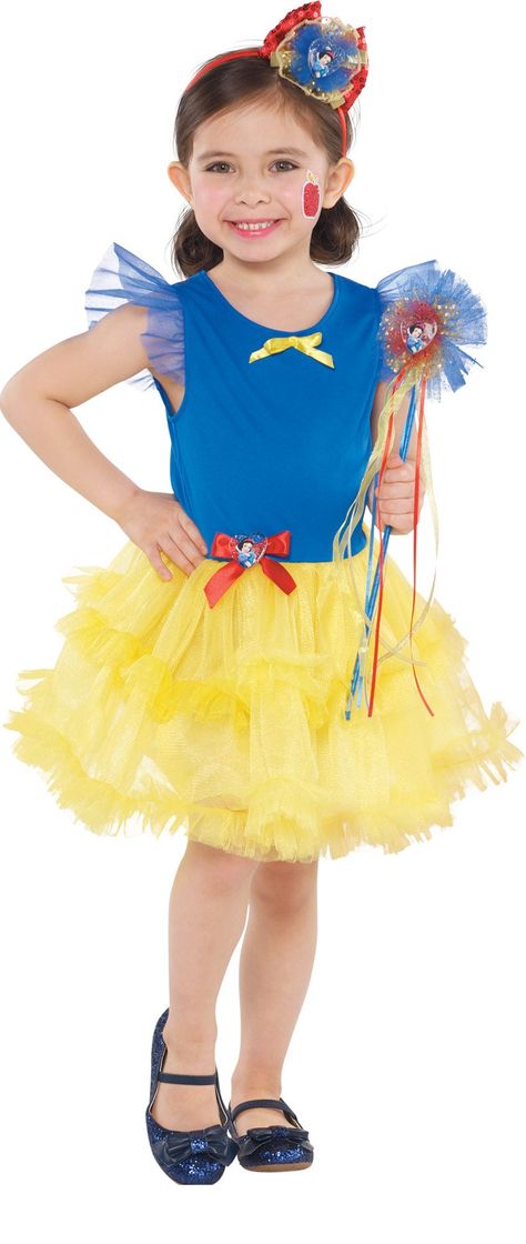 White Dress Halloween Costume, Snow White Toddler, Snow White Tutu, Toddler Tutu Dress, Snow White Dress, Snow And Charming, Party City Costumes, Disney Princess Costumes, Princess Snow White