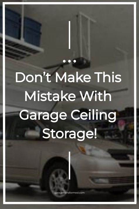 Don’t Make This Mistake With Garage Ceiling Storage! Overhead Storage In Garage, Garage Vacuum System, Garage Overhead Storage Ideas, Garage Ceiling Insulation, Garage Door Storage, Garage Overhead Storage, Diy Overhead Garage Storage, Garage Hanging Storage, Garage Vacuums