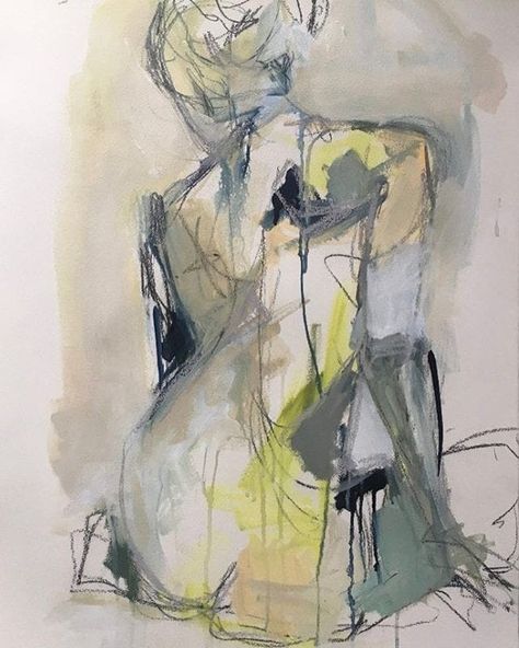 Holly Irwin, Abstract Figure Art, Art Nouveau Interior, Nude Artwork, Figurative Artwork, Painting People, Art Inspiration Painting, Anatomy Art, Diy Art Painting