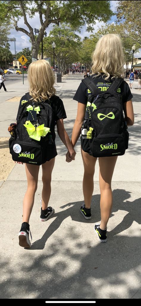 Cheer Bag Aesthetic, Cheer Backpack Ideas, Cheer Mom Aesthetic, Comp Cheer Aesthetic, Cheer Comp Pictures, Cheer Tattoos, Allstar Cheer Aesthetic, Competitive Cheer Aesthetic, All Star Cheer Aesthetic