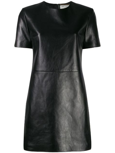 4d6e4749289c4ec58c0063a90deb3964desc38506392ri Leather Dress Outfit, Leather T Shirt, Leather Dress Women, Black Leather Dress, Black Leather Dresses, Leather Dresses, Leather Outfit, Black Shirt Dress, Leather Dress