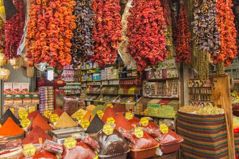 Istanbul in 24 hours: Spice Market and Best Breakfast Ever | That’s What She Had Spice Market Istanbul, Istanbul Market, Spice Market, Turkish Breakfast, Hospitality Projects, Market Stalls, Shipping Containers, Take A Walk, Best Breakfast