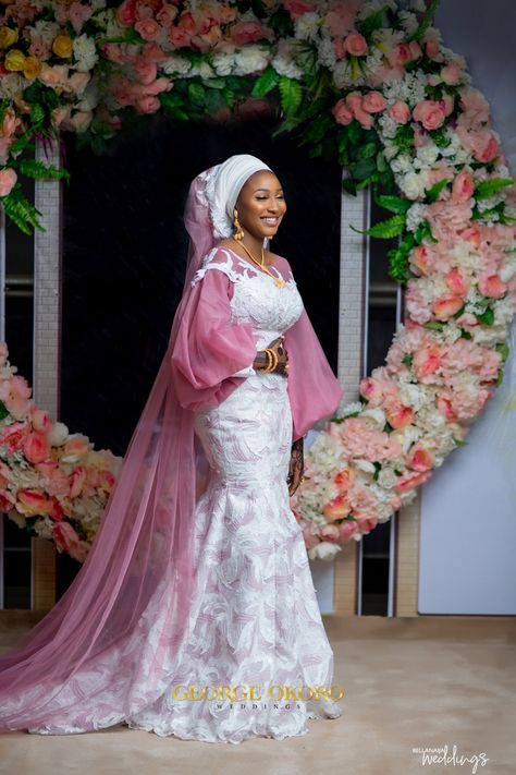 6 Stunning Dresses from Zakiyya's Traditional Wedding African Nikkah Dress, African Bride Dresses Traditional, Wedding Gown Nigerian Bride, Hausa Wedding Dresses Brides, Senegalese Bride, Senegal Wedding Dresses, West African Wedding Dress, Nigerian Wedding Reception Dress For Bride, Naija Wedding Dresses