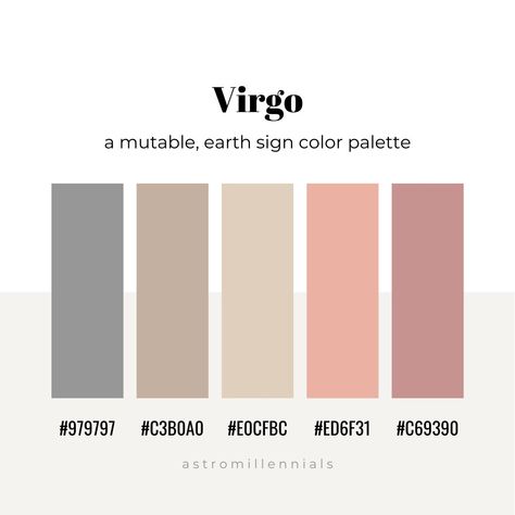 By astr0kara Zodiac Signs Colors, Color Palette Challenge, Desain Editorial, Virgo Sign, Earth Color, Color Palate, Earth Signs, Color Palette Design, Make Color