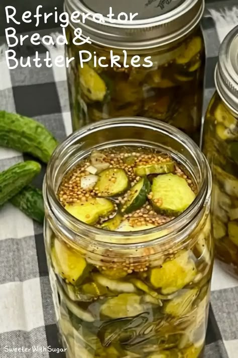 Refrigerated Bread And Butter Pickles, Refrigerator Squash Pickles, Bread N Butter Pickles, Sweet Bread And Butter Pickles, Easy Refrigerator Bread And Butter Pickles, Refrigerator Sweet Pickles Recipe, Bread And Butter Pickle Recipes, Cucumber Refrigerator Pickles, Refrigerator Bread And Butter Pickle Recipe