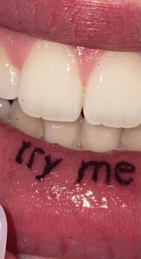 Inside Lip Tattoos, Inner Lip Tattoo, Awful Tattoos, Beautiful Tattoo Designs, Horrible Tattoos, Rare Tattoos, Master Tattoo, No Regrets Tattoo, Country Tattoos