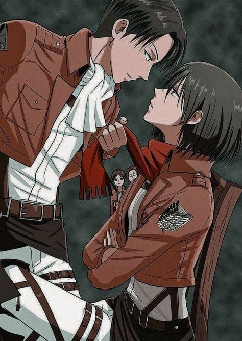 Levi Mikasa, Attack On Titan Aesthetic, Attack On Titan Comic, Monster Prom, Gamer Pics, Eren X Mikasa, Attack On Titan Ships, Eren And Mikasa, Anime Military