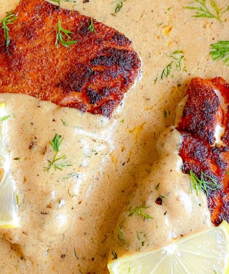 Blackened Salmon With Dill Sauce, Louisiana Salmon Recipes, Blackened Salmon Sandwich, Sauce For Blackened Fish, Tony Chachere Recipes, Creole Salmon, Penguin Food, Creole Pasta, Blackened Salmon Recipes