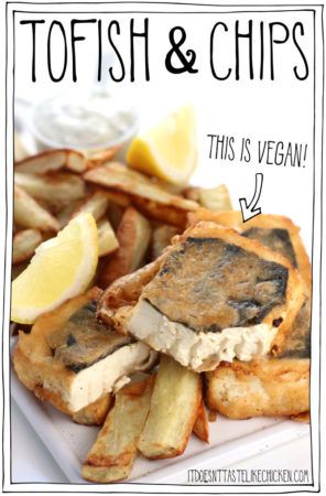 Homemade Beer Batter, Vegan Fish And Chips, Vegan Tofu Recipes, Fish Batter Recipe, Vegan Seafood, Homemade Beer, Vegan Fish, Vegan Tofu, Vegan Meat